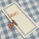 Love Paper Clips Metal Card File Note Clips for Office School Wedding Decor P8R4