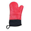 Silicone Oven Mitt Cooking Mitt with Extra Long Canvas Stitching Glove Heat