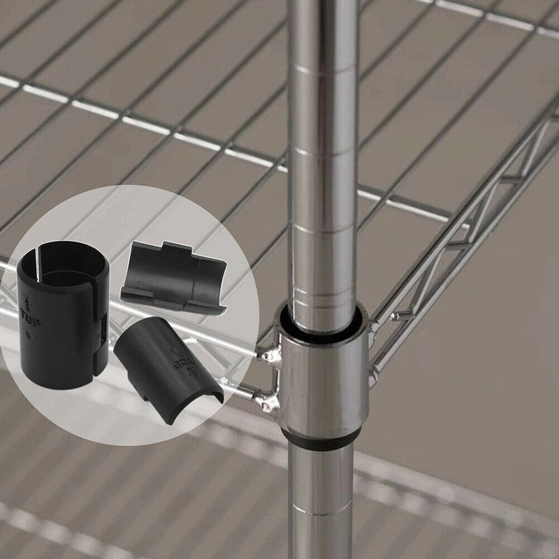 50pairs Sleeve Wire Shelving Clip Split 1 Inch Shelf Lock Home Fixed Bamboo Tube