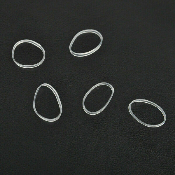Hot 500pcs Hair Tie Band Ponytail Holder Elastic Rubber Clear White Women Girls