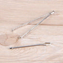 2pcs/set Stainless Steel Cited Clips Elastic Belt Wearing Rope Weaving Tool