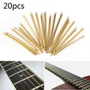 20pcs/set Classical Acoustic Guitar Brass Fret Wire Fingerboard Frets 2.0m FT