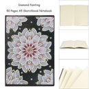 DIY Flower Special Shaped Diamond Painting 50 Pages A5 Sketchbook Notebook