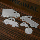5PC Car Metal DIY Cutting Dies Stencil Scrapbook Paper Kid Card Embossing