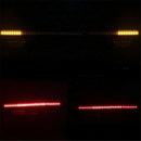 12V Universal Motorcycle Tail Brake Turn Signal Led Light Strip Yellow Amber