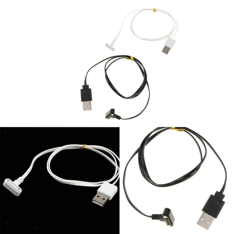2x USB 2.0 to 4 PIN Magnetic Fast Charging Cable Charger For Watch