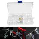 Silicone Screw On Push In Glasses Nose Pads Repair Tool Kit For Eyeglass Eyewear