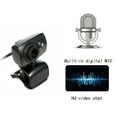 Full HD 50MP Webcam USB 3 LED Video Camera w/ Microphone for PC Laptop Clip-on b