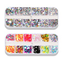 Two Box Nail Paillettes Foil Flakes Nails Eyes Make up Art Decals Glitter