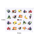 18 sheets fruit cocktail watermark decals water transfer nail art stickers di Dz
