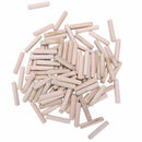 100 Pack Wooden Dowel Pins Wood Kiln Dried Fluted and Beveled