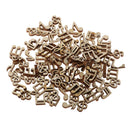 100 Pieces - DIY Wooden Note Shape Embellishments - Sort Gaming Card Makiing