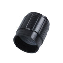 17mm x 16mm Plastic Potentiometer Control Volume Rotary Knob Cap Black I2Z7