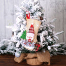 Christmas Socks Set Santa Claus Elk Candy Gift Bag Christmas Tree Hanging D E3Q8