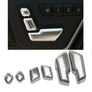 6Pcs Chrome Car Door Seat Adjust Buttons Switch For Mercedes-Benz E Class W G1O4