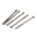 95mm Long M6x90mm Stainless Steel Hex Head Socket Cap Screws 5pcs