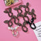 10x Women Ponytail Scarf Bow Hair Rope Ties Scrunchies Cloth Hair Band Elastic