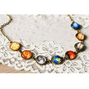 Trendy Solar System Pendant Eight Planet Universe Galaxy Necklace Jewelry GIFT