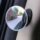 1x Adjustable Blind Spot Mirror Stick Wide Angle Car Truck Door Side View Convex