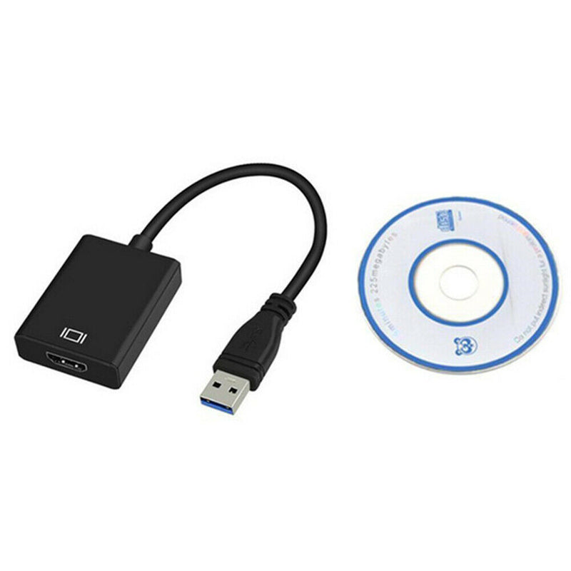 USB 3.0 Male to HDMI Female Converter HDTV Projector PC 1080P Video Adapter A
