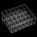 Clear Acrylic Lipstick Holder Organizer: 24 Spaces for Lipsticks,Lip Gloss and