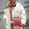 Women Messenger Handbag Shoulder Bag PU Leather Satchel Sling Bag/Cameo
