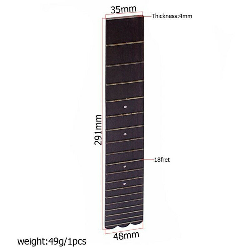 26 Inch Ukulele Fretboard Fingerboard 18 Frets Rosewood for Concert Scale U
