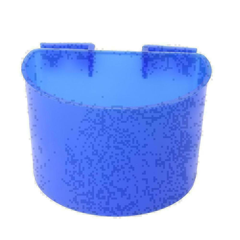 1 pcs Cup Hanging Water Feed Cage Cups Poultry Rabbit Chicken Blue X6J4 J7B F3I7