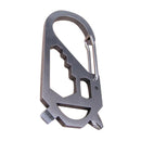 Small CARABINER CLIP Key Ring Snap Hook 7 in 1 Multitool Outdoor Hiking