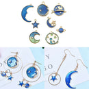 24Pcs/Set Enamel Cat Moon Star Earth Planet Charms Pendant DIY Jewelry Making FT