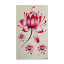 Waterproof Lotus Flower Tattoo Stickers Floral Pattern Temporary Body Art ME