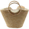 Women's Straw Handbag Flower Woven Summer Beach Messenger Tote Bag Basket S E6Y1