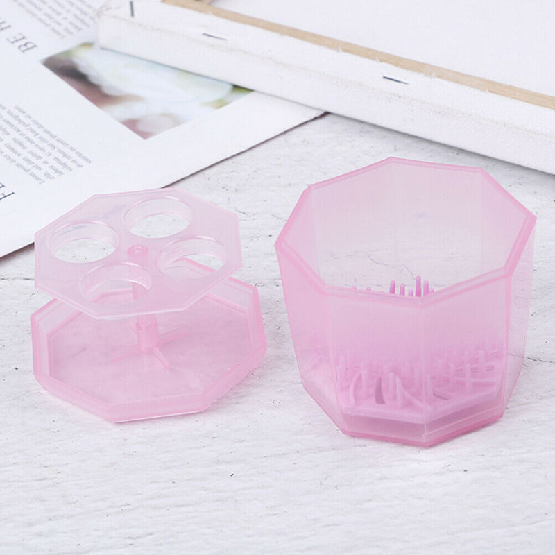 2IN1Silicone Makeup Brushes Washing Drying Make up Brush Cleaner Tool  LU3C