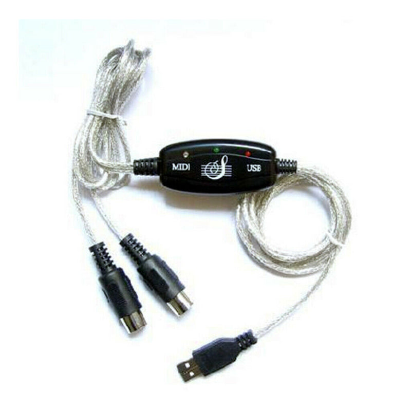 2m USB to MIDI Cable PC to Synthesizer Music Keyboard Instrument Converter