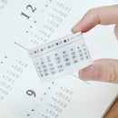Practical Perpetual Calendar And Paper Tape Calendar Decorative Stickers I3L3