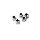 100pcs M3 x 0.5mm Stainless Steel Nylock Nylon Insert Hex Self-locking Nuts MO