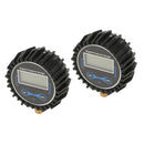 2x Digital Tire Inflator Pressure Gauge LCD