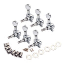 Durable 6pcs Left-handed Electric Guitars Tuning Keys Tuners with Ferrule