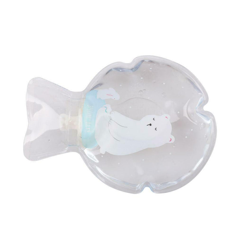 Cartoon Hot Water Bottle Cute Hand Warmer Water Injection Storage Bag (Bear