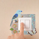 DIY Bird Diamond Painting Luminous Switch Stickers Home Wall Decals Decor