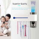 2 In 1 UV Toothbrush Sterilizer Toothbrush Holder Automatic Toothpaste Dispen OZ