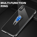 Portable Car Air Outlet Metal Finger Ring Phone Bracket Accessories (Blue) A
