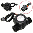 1/2 Inch Water Flow Sensor Control Fluid Flowmeter Counter 1-30L/Min For Ar