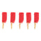 10 Pcs Black & Red 2mm Banana Plug Connectors Retractable Sheath Stackable Wire