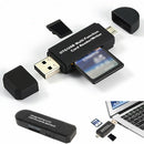 Micro USB OTG to USB 2.0 Adapter SD TF Micro Card Reader For Mobile Phone PC