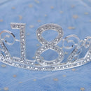 18Years Old Birthday Crown Crystal Hairband Girl Tiara Princess Head Accesso Kw