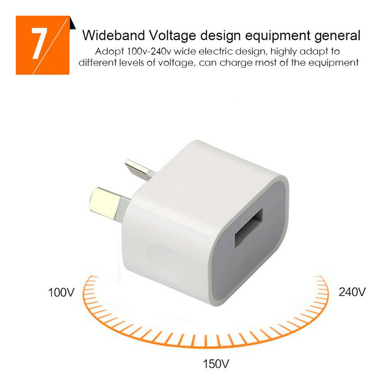 Universal Single USB Port Travel 5V 1A Wall Home Charger Power Adapter AU Plug