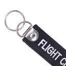 Flight Crew Keychain Keyring Embroidery Luggage Tag Motorcycle Key Chain-Ring