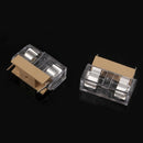 10x Glass Fuse Holder with Transparent Cover Fuse Blocks 5X20mm Hot