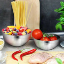 3Pcs Stainless Steel Mixing Bowl Quality Mixing Bowl Storage Salad Bowl